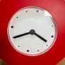 Vintage Ikea Red Tajma clock Design Knut and Marianne Hagberg 1999 Image 2