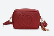Lovely Red &amp; Gold Bag with a Tassle charm - nice gift + other amazing bags available