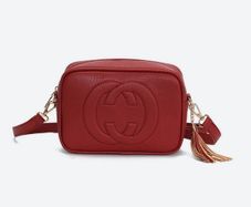 Lovely Red & Gold Bag with a Tassle charm - nice gift + other amazing bags available