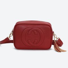 Lovely Red & Gold Bag with a Tassle charm - nice gift + other amazing bags available