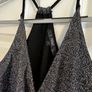 New Next Women's Black and Silver Sparkly Sleeveless Top - Size UK 8 Image 3