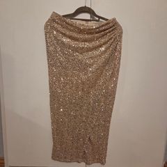 Gold sequin skirt, size 12