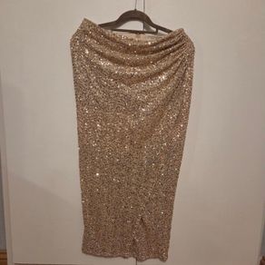 Gold sequin skirt, size 12