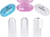 Soft Safe Baby Toothbrush Kids Silicone Finger Toothbrush Gum Brush Clear Massage Pack Of 3