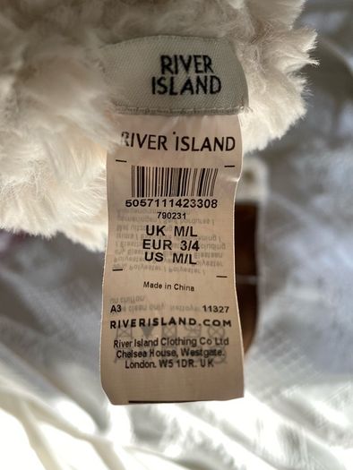 River island faux fur gloves