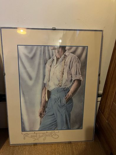 A pair of rare vintage 1984 framed prints by Paul Rodriguez