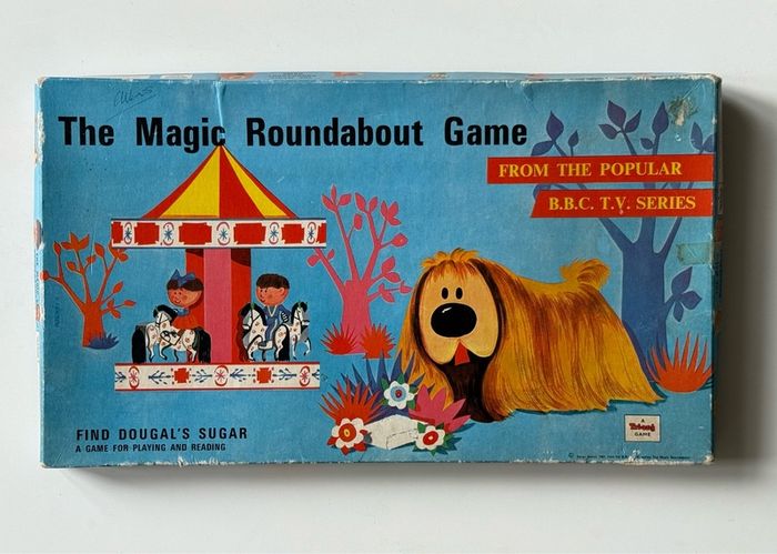 Vintage 1967 Tri-ang Magic Roundabout Game Boxed