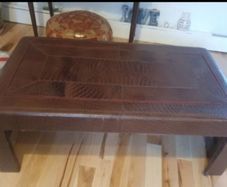 Karl springer style genuine crocodile waterfall table usa 70s