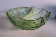 green glass bowl
