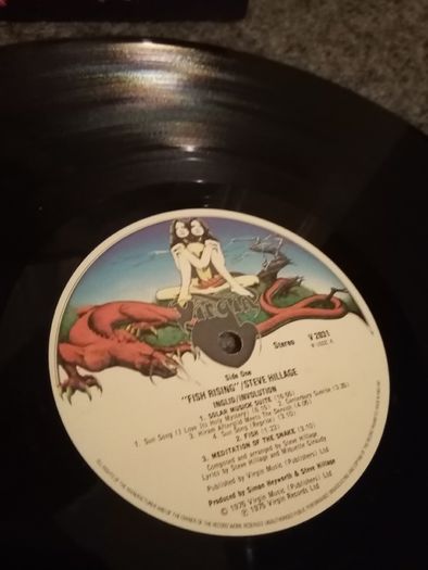 STEVE HILLAGE Fish Rising 1st UK press 1976 lp Gong Genesis King Crimson