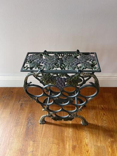cast iron wine stand