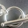 925 Sterling Silver T-bar Link Chain Bracelet Heavy 22g Image 5