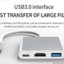 3 Port USB C Hub HDMI USB 3.0 Charging Adapter Image 6