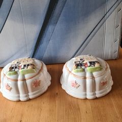 Ceramic Bowl Shaped Wall Hangings. In Mint Condition.