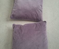 Purple Velvet Cushions