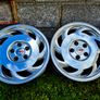 R17 5x120/4x100 Chevrolet Corvette C4 Sawblade alloy wheels with new tyres and adaptors Image 2