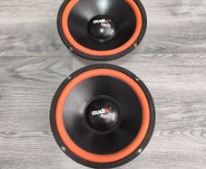 10 inch speakers, bass drivers, subwoofer.