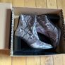 River Island Leather Snake print Boot Size 5 Image 3