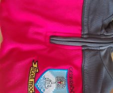 school tracksuit top and t-shirt