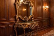Very nice good quality console table and mirror