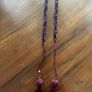 BURBERRY LONDON Burgundy Crystal Neckpiece Image 7