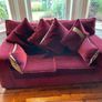 3 seater and 2 seater Texas Loose back custom made solid wood sofa/suite with cushions. Image 6