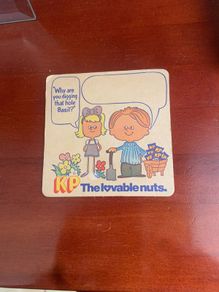 KP nuts collectible beer type mat ,