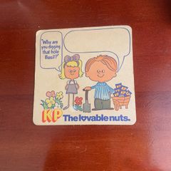 KP nuts collectible beer type mat ,