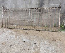 Vintage Antique Wrought Iron Fence Panels