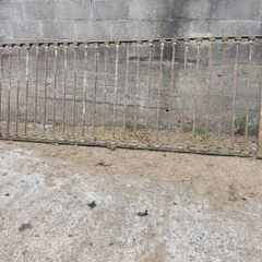 Vintage Antique Wrought Iron Fence Panels
