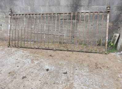 Vintage Antique Wrought Iron Fence Panels