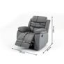 Single Chair Fabric Recliner Sofa - Grey Image 5