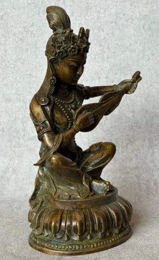 Saraswati or the Goddess of Wonderful Sound - Bronze