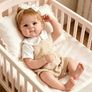 Reborn Baby Dolls 20 inch Vinyl Realistic Babies Doll Real Life Baby Dolls,Lifelike Dolls Girls Eyes Open, Includes Accessories and 2 Outfits,Gift for Kids 3+ Image 2