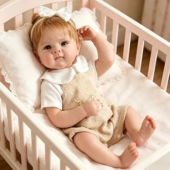 Reborn Baby Dolls 20 inch Vinyl Realistic Babies Doll Real Life Baby Dolls,Lifelike Dolls Girls Eyes Open, Includes Accessories and 2 Outfits,Gift for Kids 3+