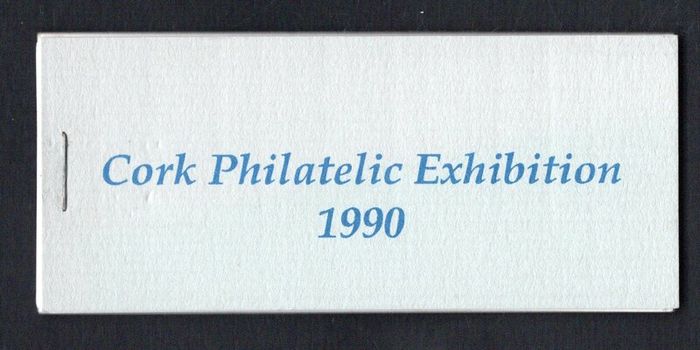 1990 Ireland Cork Philatelic Exhibition Booklet . Contains 2 X 30p stamp Anniversary Commemorative Stamps No 259