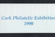 1990 Ireland Cork Philatelic Exhibition Booklet . Contains 2 X 30p stamp Anniversary Commemorative Stamps No 259