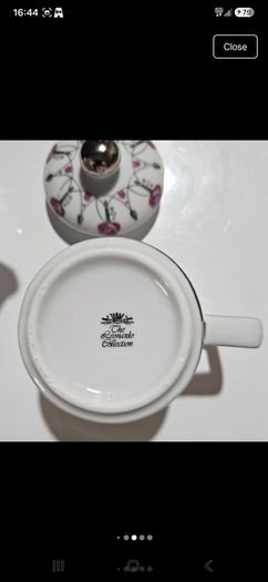 Vintage Charles Rennie Mackintosh Tea For Two Set Porcelain Art Deco Tea pot and jug