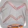 Trendy pullover with lace and rhinestones size uni would fit most Image 10
