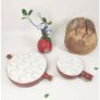Brand New Ceramic Escargot Plates Oven Safe with Handle - 2-Pack, Brown. Image 2
