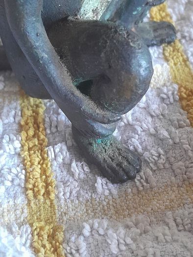 old bronze monkey