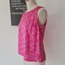 Vintage 1990s vintage silk pink sleeveless blouse by Irish designer Paul Costelloe M Image 2