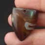 Vintage Natrual Eyes Crystalize Agate Bead Amulet Pendant Image 7