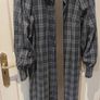 boutique check dress, puff sleeve Image 3