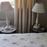 2x white table lamps Image 2