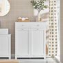 Bathroom Vanity Unit Recycled Solid Wood Basin Cabinet Image 4