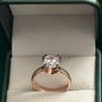 Sterling silver Promise ring rose gold plated brand new with box Image 2