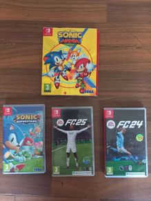 Switch games for sale Sonic and Fc