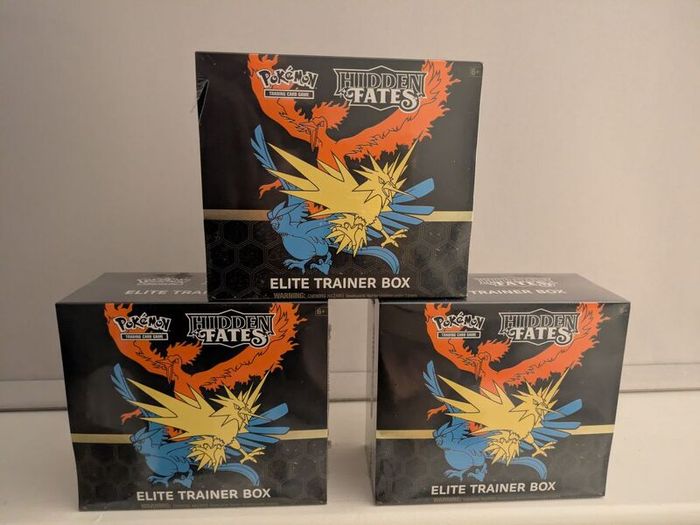 Pokemon Hidden Fates Elite Trainer Boxes