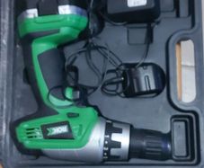 ROK Cordless Drill, Model SKU1114547, in with Battery and charger in Hard Case, and in excellent condition